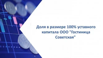 Доля в размере 100% уставного капитала ООО "Гостиница Советская"